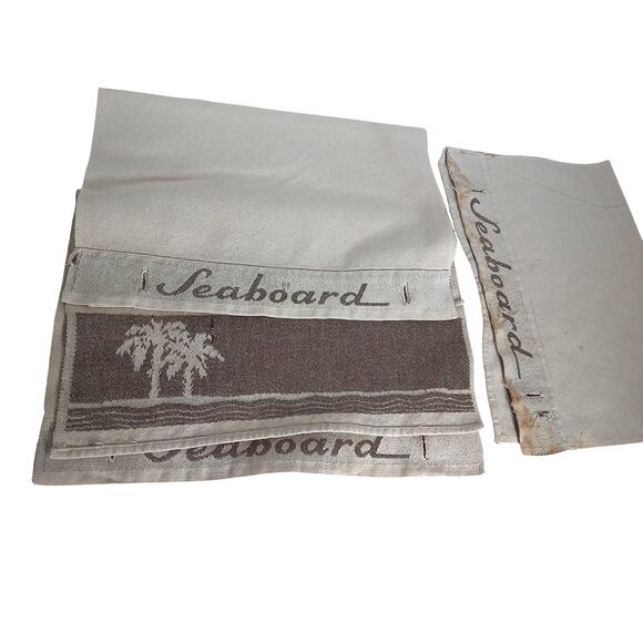 Seaboard Other - Vintage Seaboard Railroad Headrest Covers Train Coach Car Collectible Set of 3